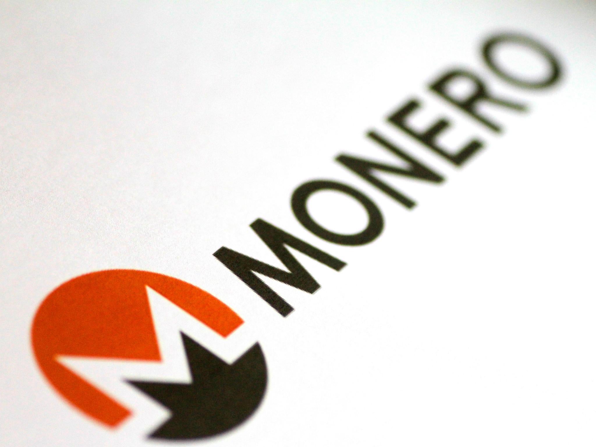 The Monero cryptocurrency logo is seen in this illustration photo January 8, 2018