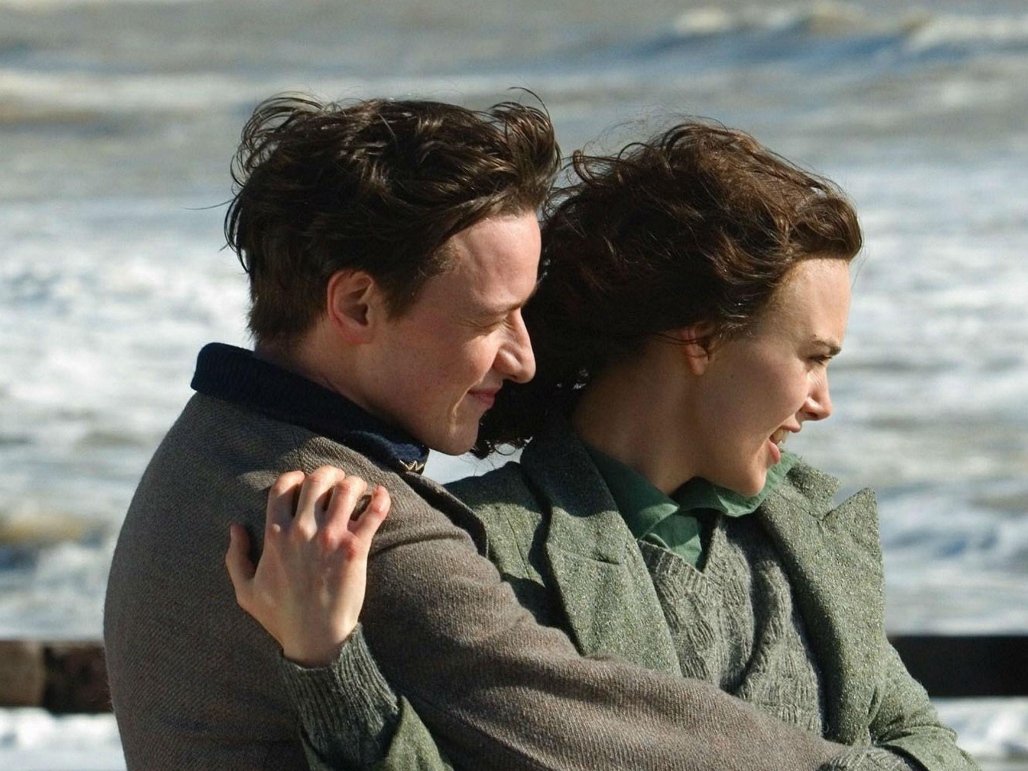 James McAvoy and Keira Knightley play lovers torn apart by a lie (Rex)