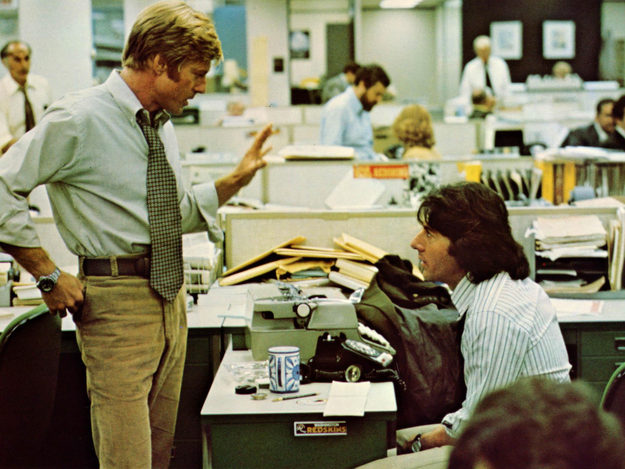 Robert Redford and Dustin Hoffman in 1976’s ‘All The President’s Men’