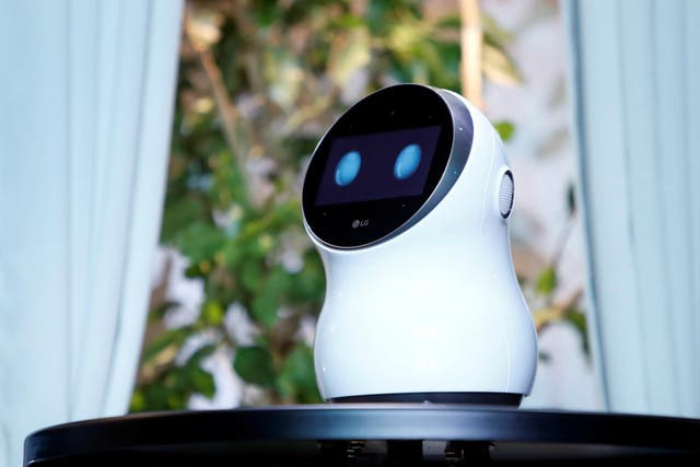 LG's Cloi home robot is displayed during an LG news conference at the 2018 CES in Las Vegas, Nevada, U.S. January 8, 2018