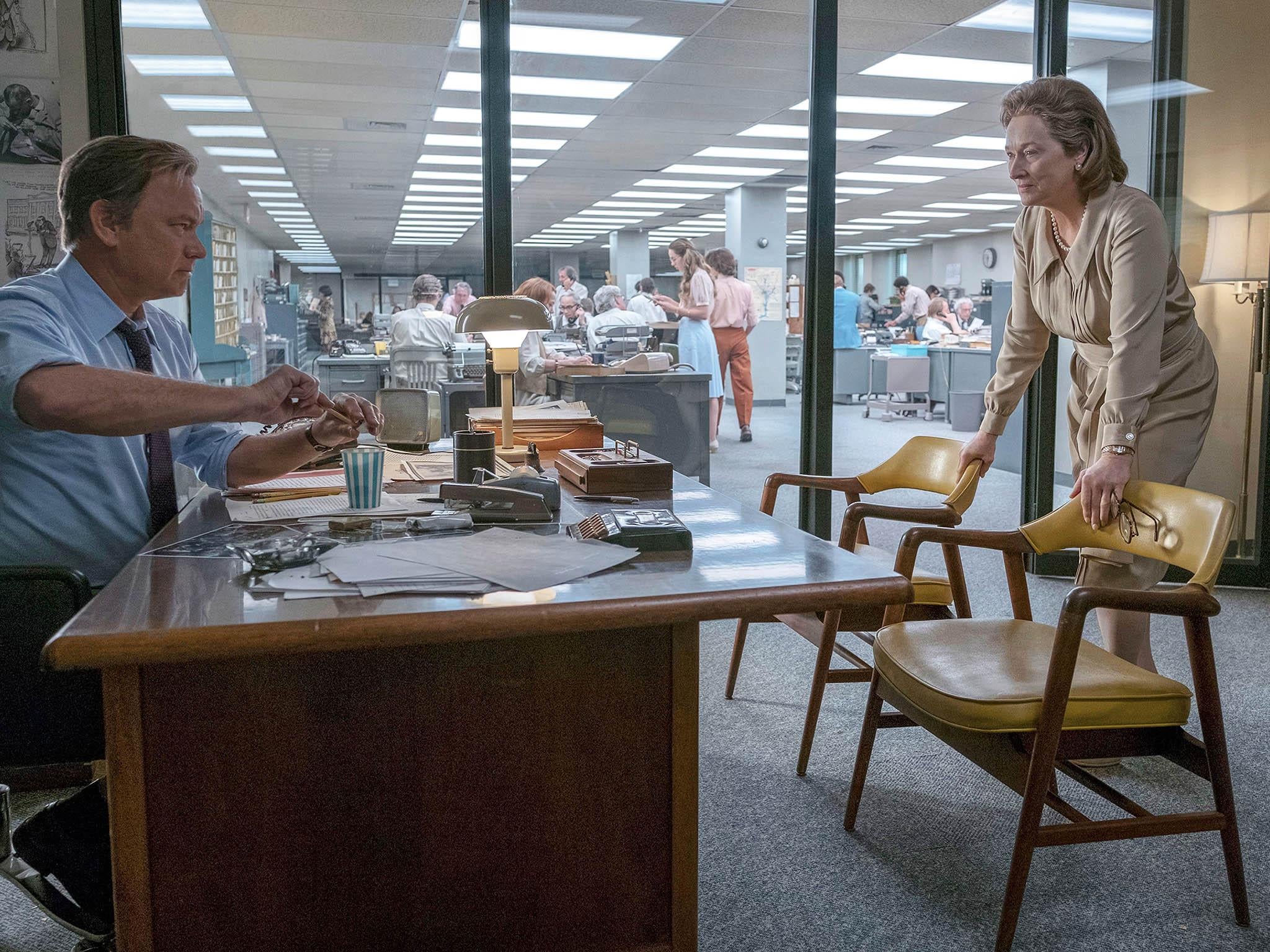 Tom Hanks and Meryl Streep in Steven Spielberg’s ‘The Post’