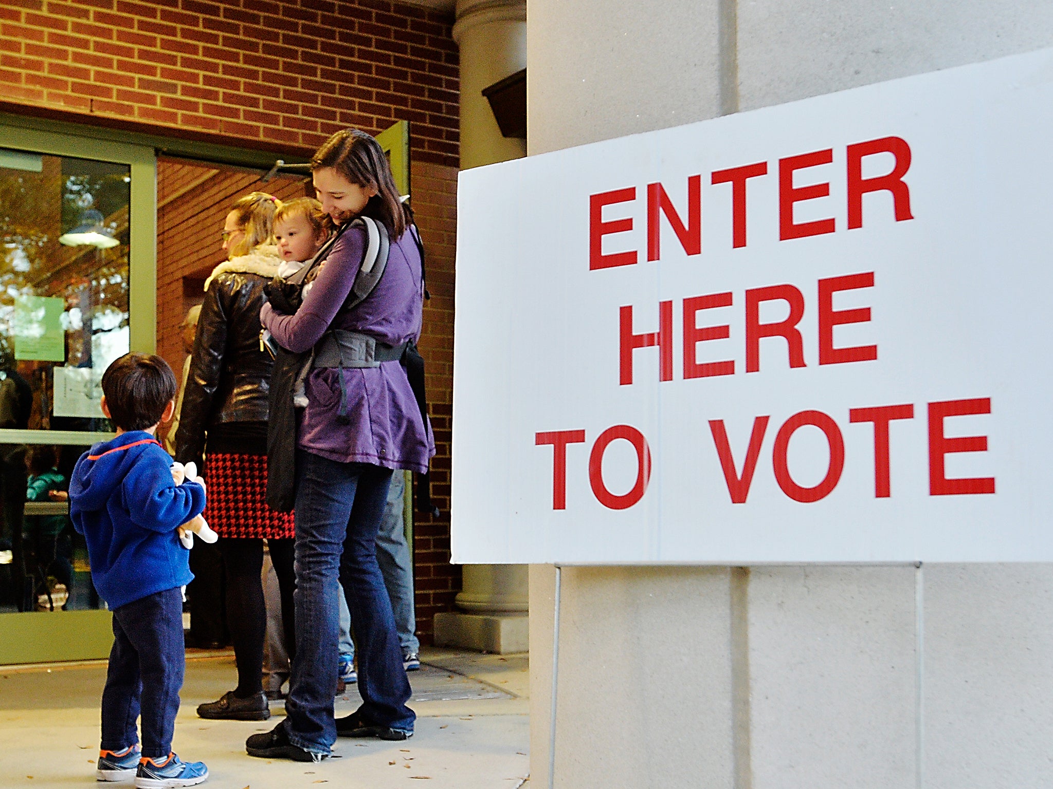 Voters in North Carolina in 2016