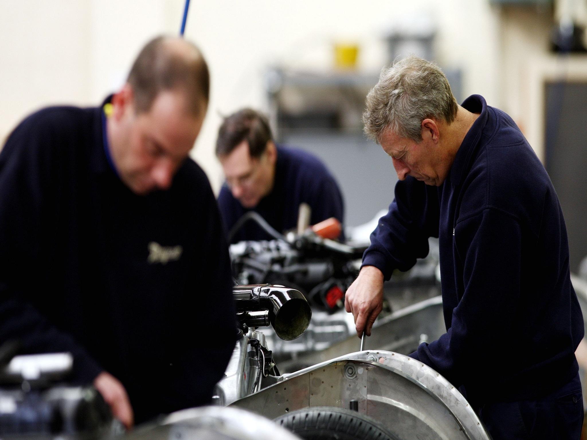 Manufacturing accounts for around 10 per cent of the UK's GDP