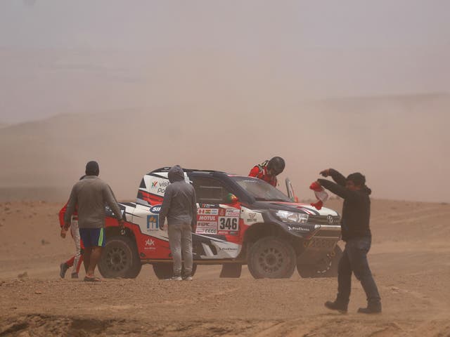Andre Villas-Boas and co-driver Ruben Faria crashed out of the Dakar Rally during the fourth stage