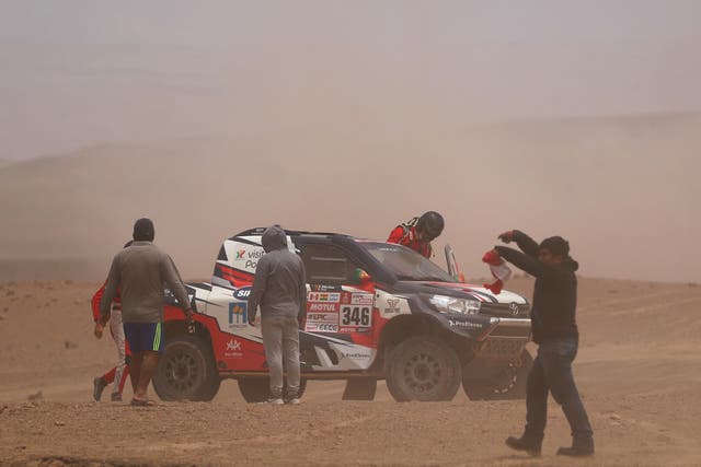 Andre Villas-Boas and co-driver Ruben Faria crashed out of the Dakar Rally during the fourth stage