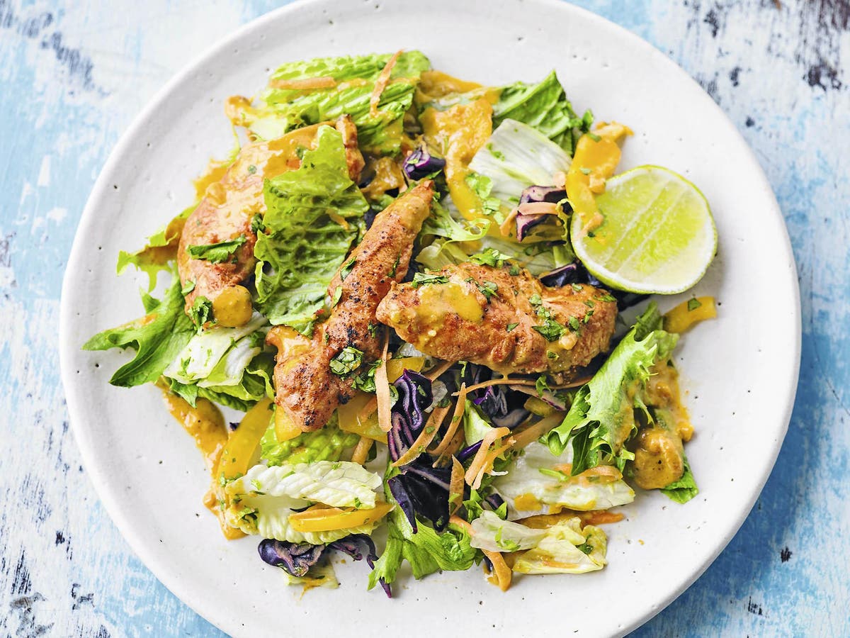 How to make chicken satay salad in 10 minutes The Independent The