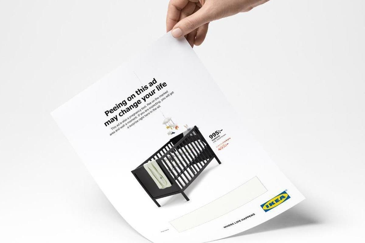 Ikea Releases Ad That Doubles As A Pregnancy Test And Reveals Crib Discount The Independent The Independent