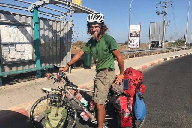 Ollie McAfee went missing while biking in the Israel desert