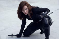 Photos of Scarlett Johansson in the Black Widow film have leaked