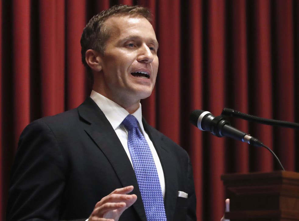 Missouri governor Eric Greitens delivers the annual State of the State address to a joint session of the House and Senate in Jefferson City