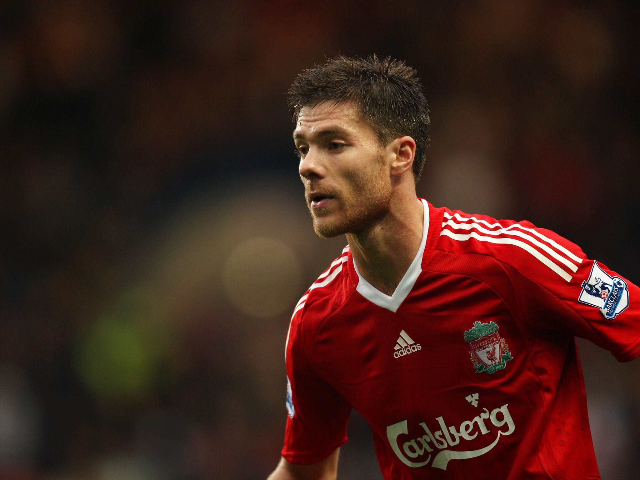 Xabi Alonso during his Liverpool playing days
