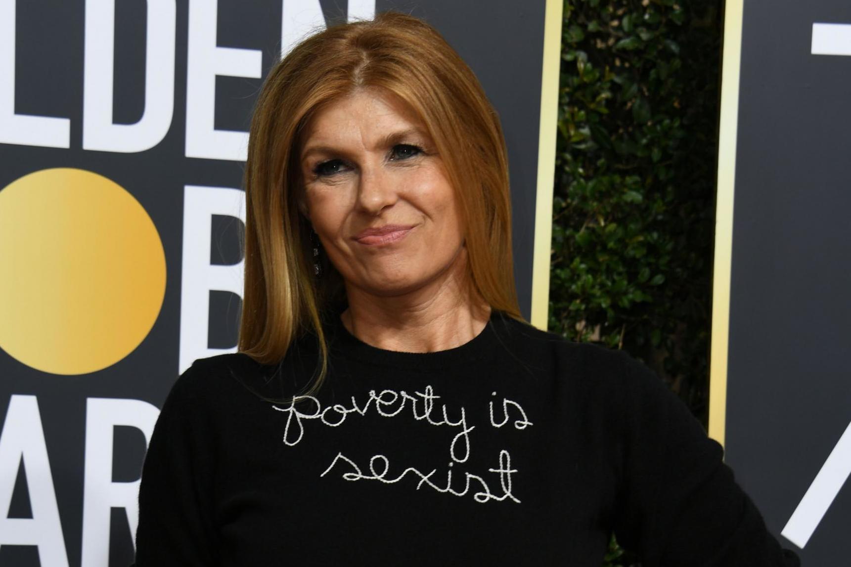 Connie Britton arrives for the 75th Golden Globe Awards on January 7, 2018, in Beverly Hills, California.Photo: VALERIE MACON/AFP/Getty Images.