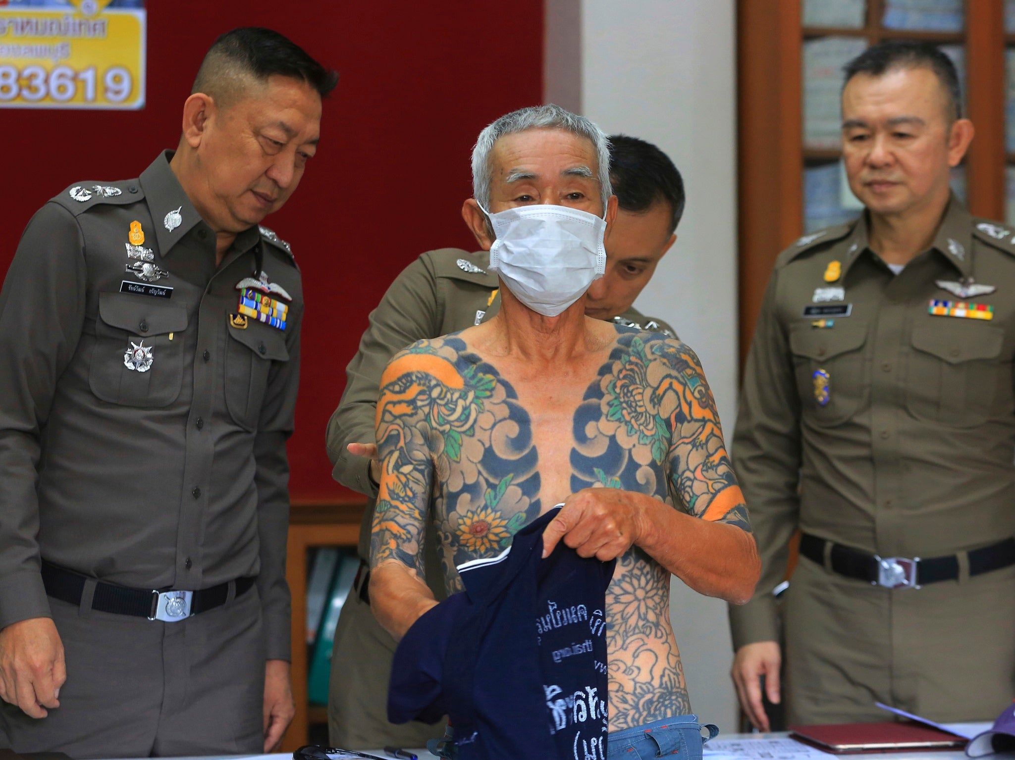 Japanese Yakuza boss arrested in Thailand after police identify him by his tattoos The Independent The Independent image pic