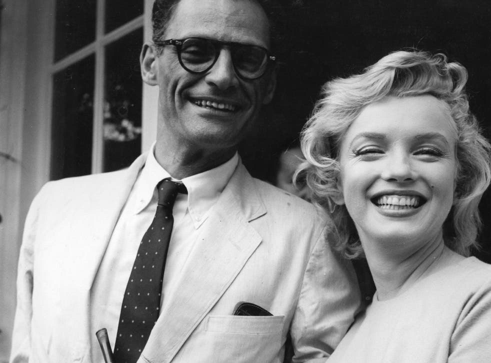 Arthur Miller with Marilyn Monroe outside her home in Surrey’s Englefield Green
