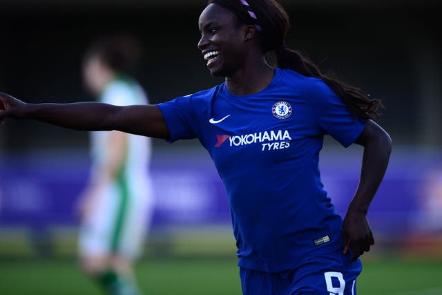 Eniola Aluko in action for Chelsea Ladies