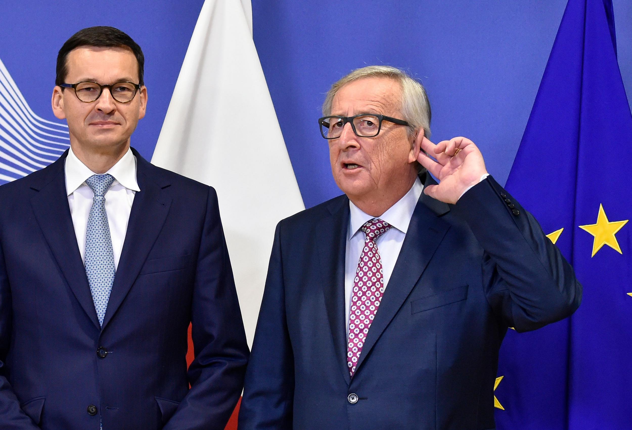 Mateusz Morawiecki and Jean-Claude Juncker met for talks in Brussels this week (Getty)