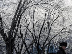 Snow in Kazakhstan turns black due to high pollution levels