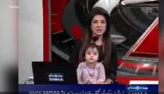 Pakistani newsreader goes on air with daughter to protest Zainab case