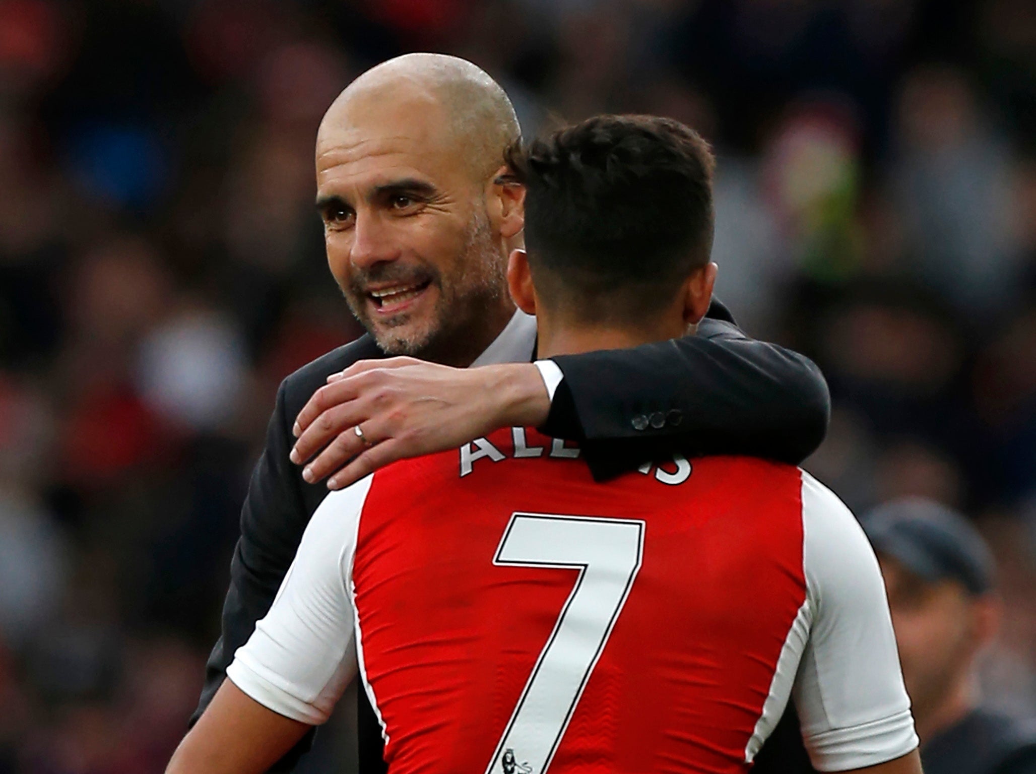Pep Guardiola and Alexis Sanchez could soon be reunited at Manchester City