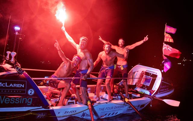 The Four Oarsmen crossed the Atlantic Ocean in 29 days and 15 hours