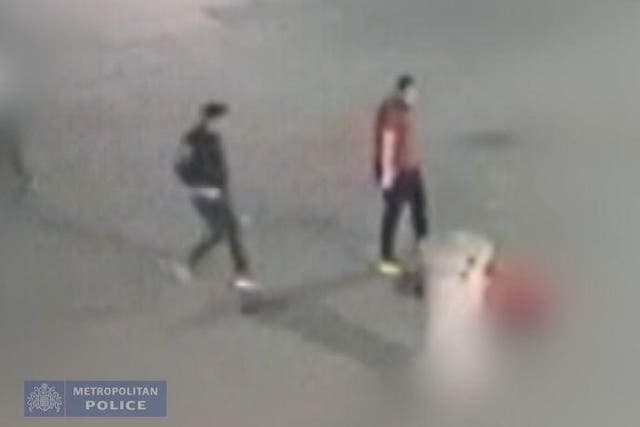 Metropolitan Police have released CCTV footage of two suspects in the murder investigation. A 51-year-old man has died following the attack outside the National Gallery last June