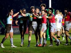 Haskell sees red as Quins complete comeback against Wasps