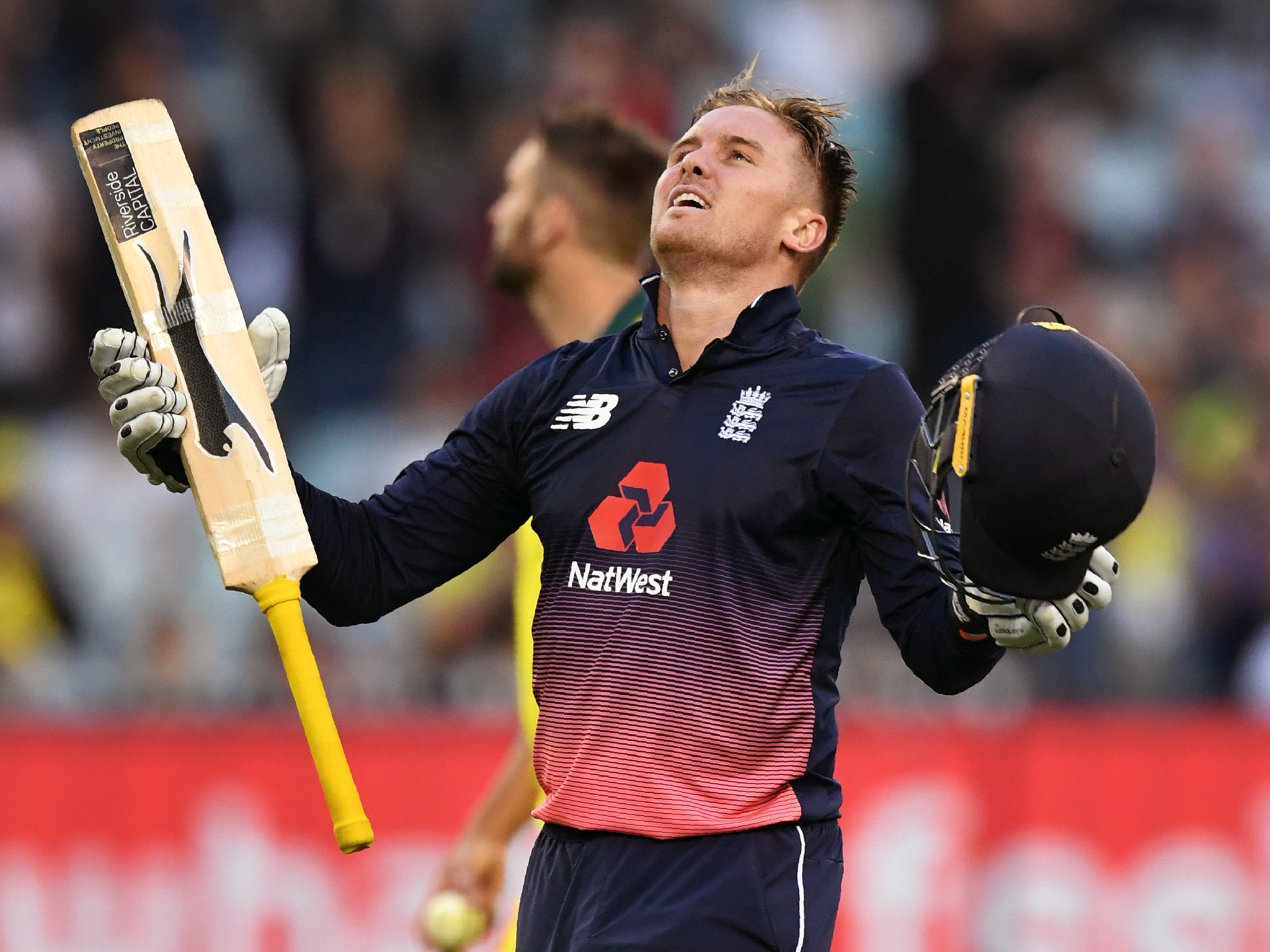 Jason Roy scored 180 as England won the opening ODI against Australia by five wickets