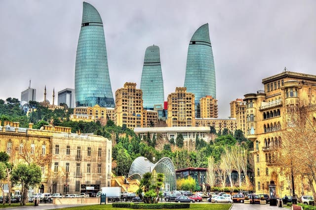 Baku is the capital and commercial hub of Azerbaijan with its coastline situated along the Caspian Sea