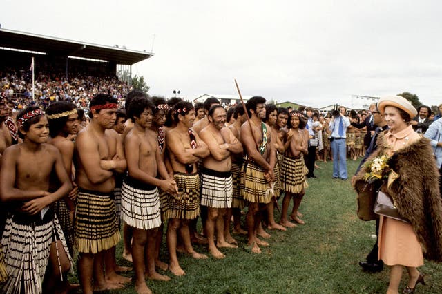 The Queen during a state visit to New Zealand
