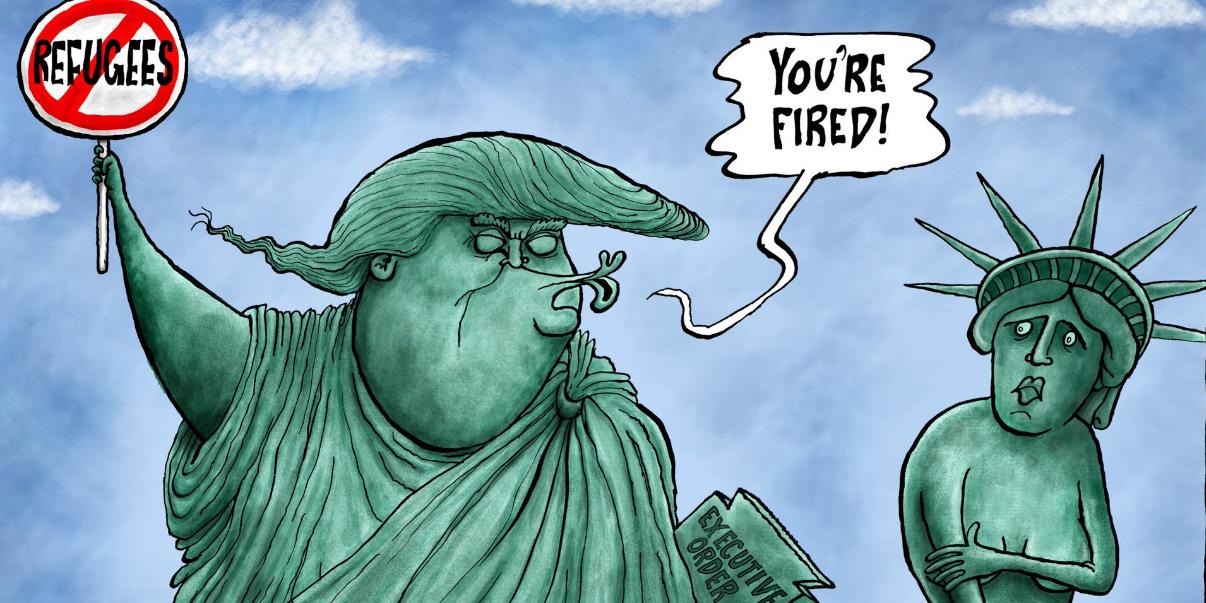 44 cartoons that sum up Trump's first year in the White House | indy100 ...