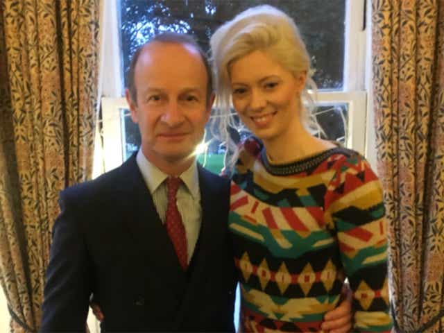Henry Bolton with Jo Marney in December