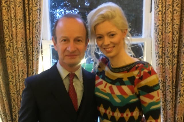 Henry Bolton with Jo Marney in December