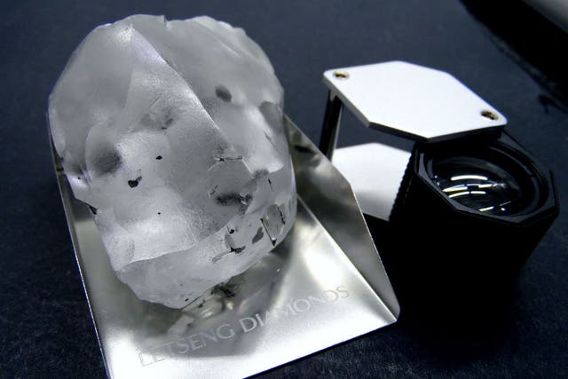 910 carat diamond discovered at the Letseng mine in Lesotho