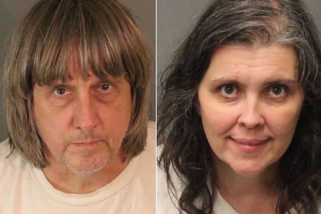 David and Louise Turpin, who have been charged with torture and child endangerment