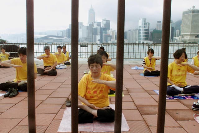 The US Government has cited human rights abuses against Falun Gong, a spiritual group that China's Communist Party branded as 'evil'