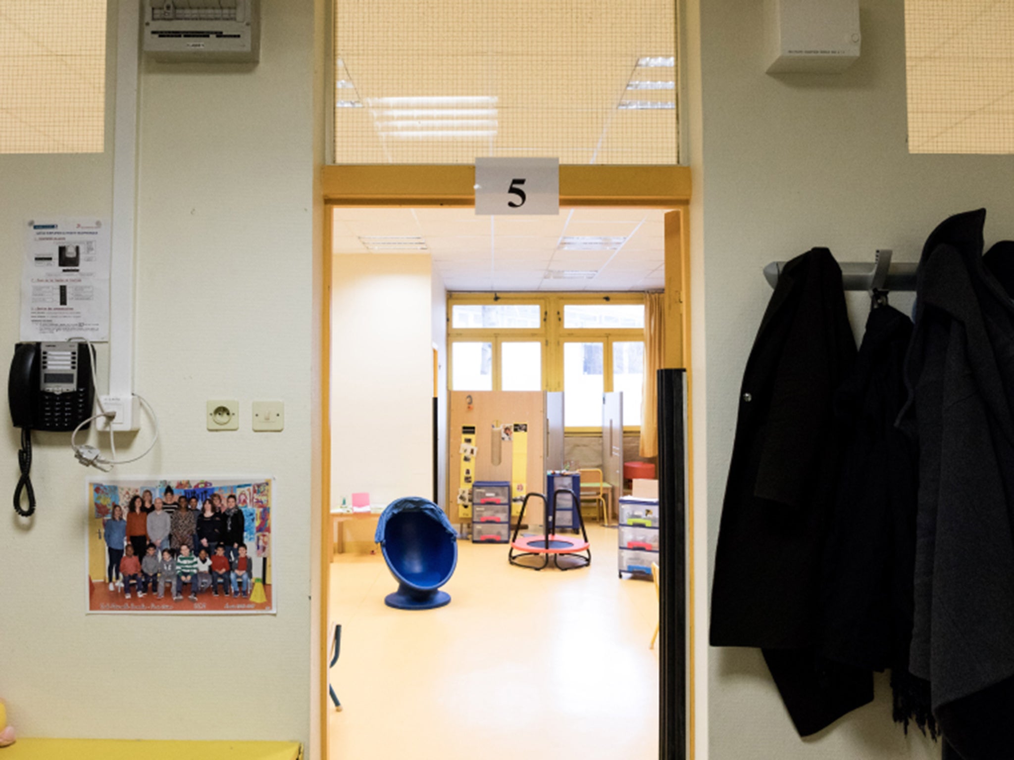 Classroom number 5: this special unit offers support to seven children with autism at a school in Paris (Emmanuel Fradin/Spectrum)