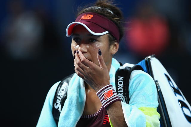 Heather Watson could not make it beyond the first round