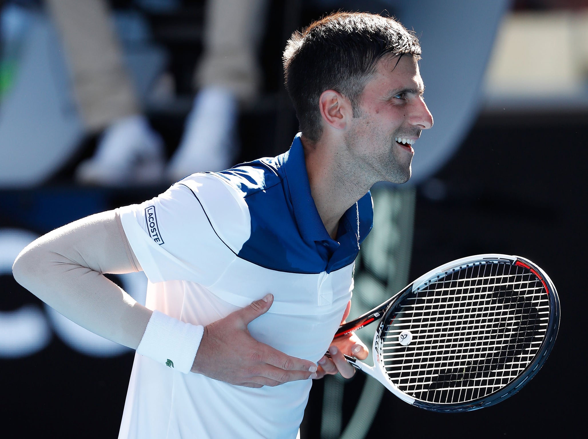 Novak Djokovic avoided an ignoble first-round exit