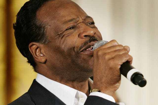 Edwin Hawkins performs in the East Room of the White House in June 2008