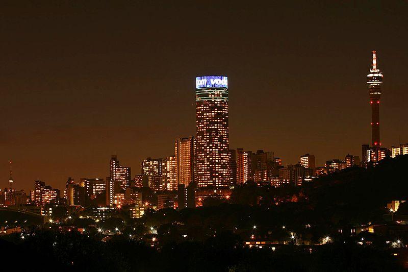 The tower is a famous part of the Johannesburg skyline