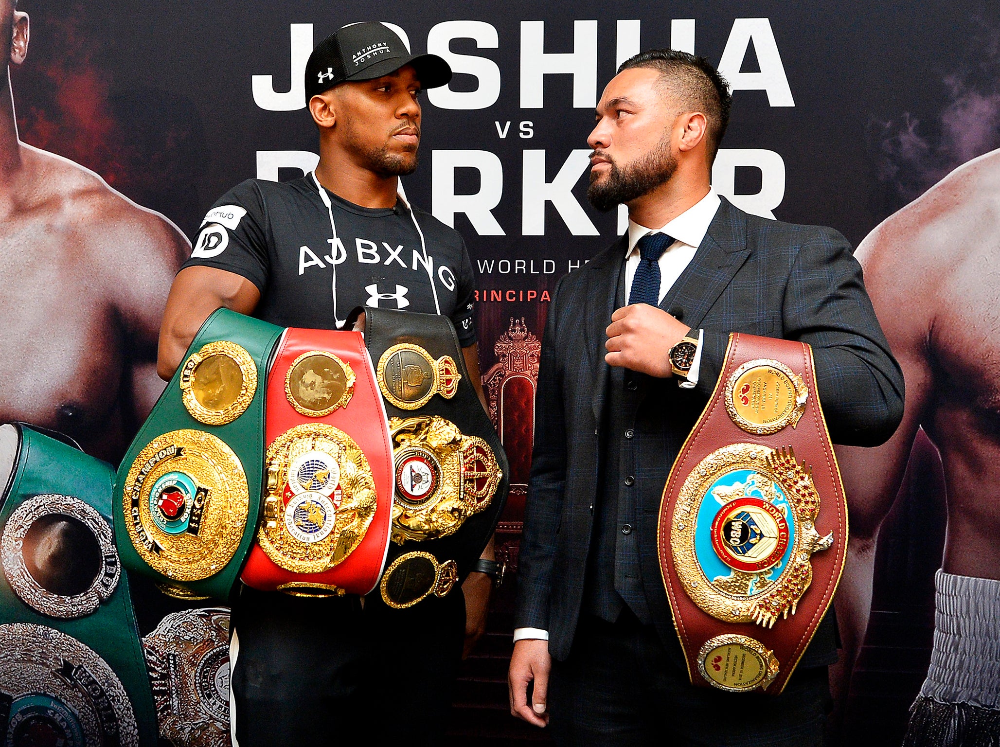 Anthony Joshua and Joseph Parker will settle their differences on March 31