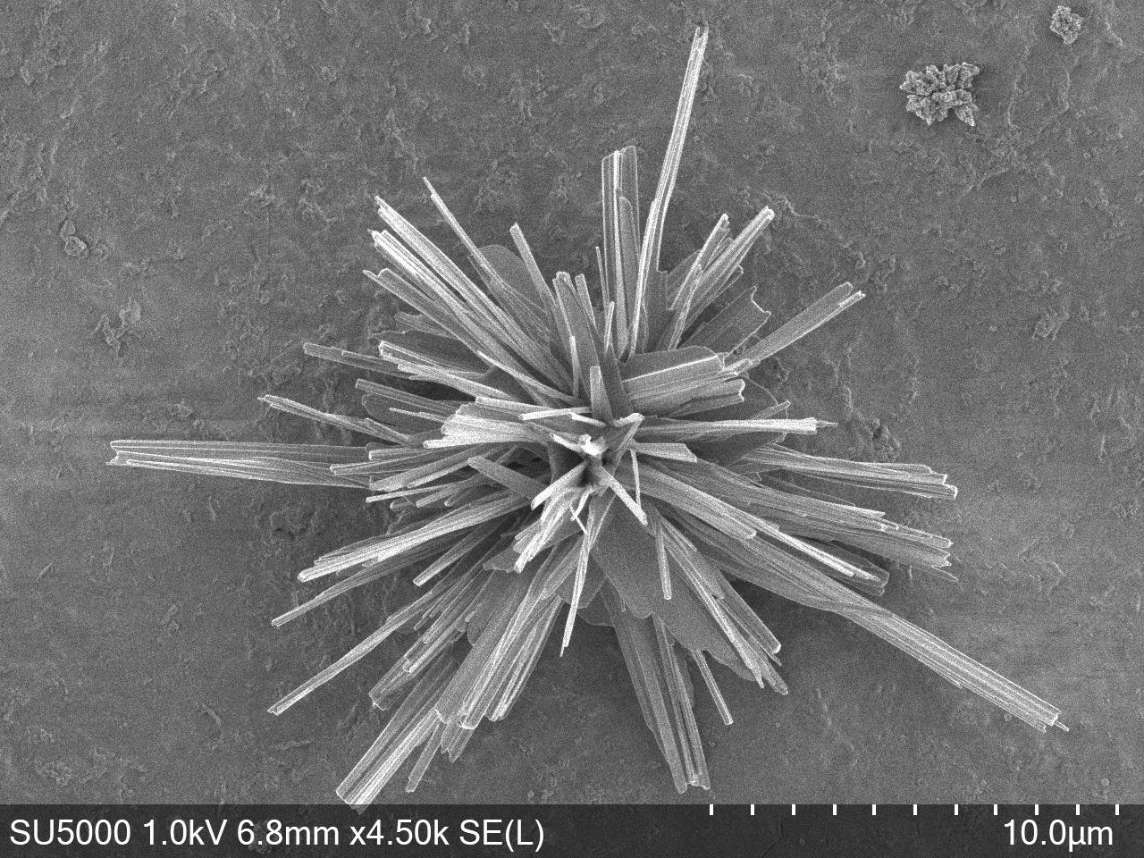 The surface of a nanostructured copper catalyst that converts CO2 into ethylene