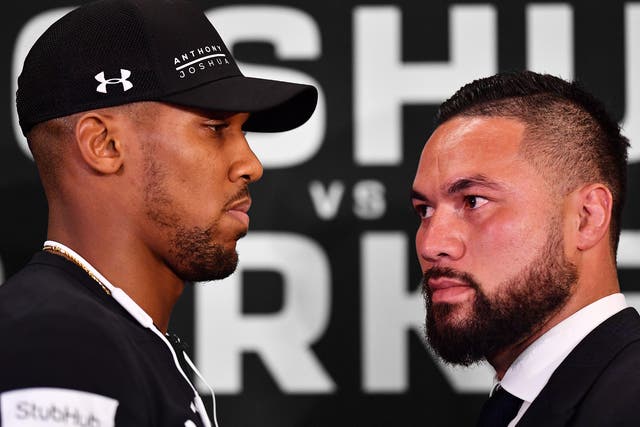 Anthony Joshua and Joseph Parker meet in a unification bout