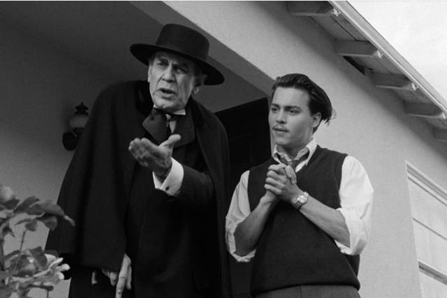 Martin Landau as Bela Lugosi and Johnny Depp as Ed Wood in the 1994 film