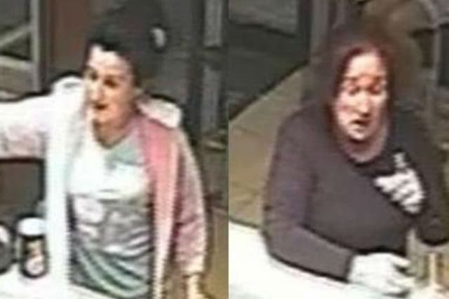 Officers want to speak to these two women after a teenage girl was racially abused and suffered a broken arm.