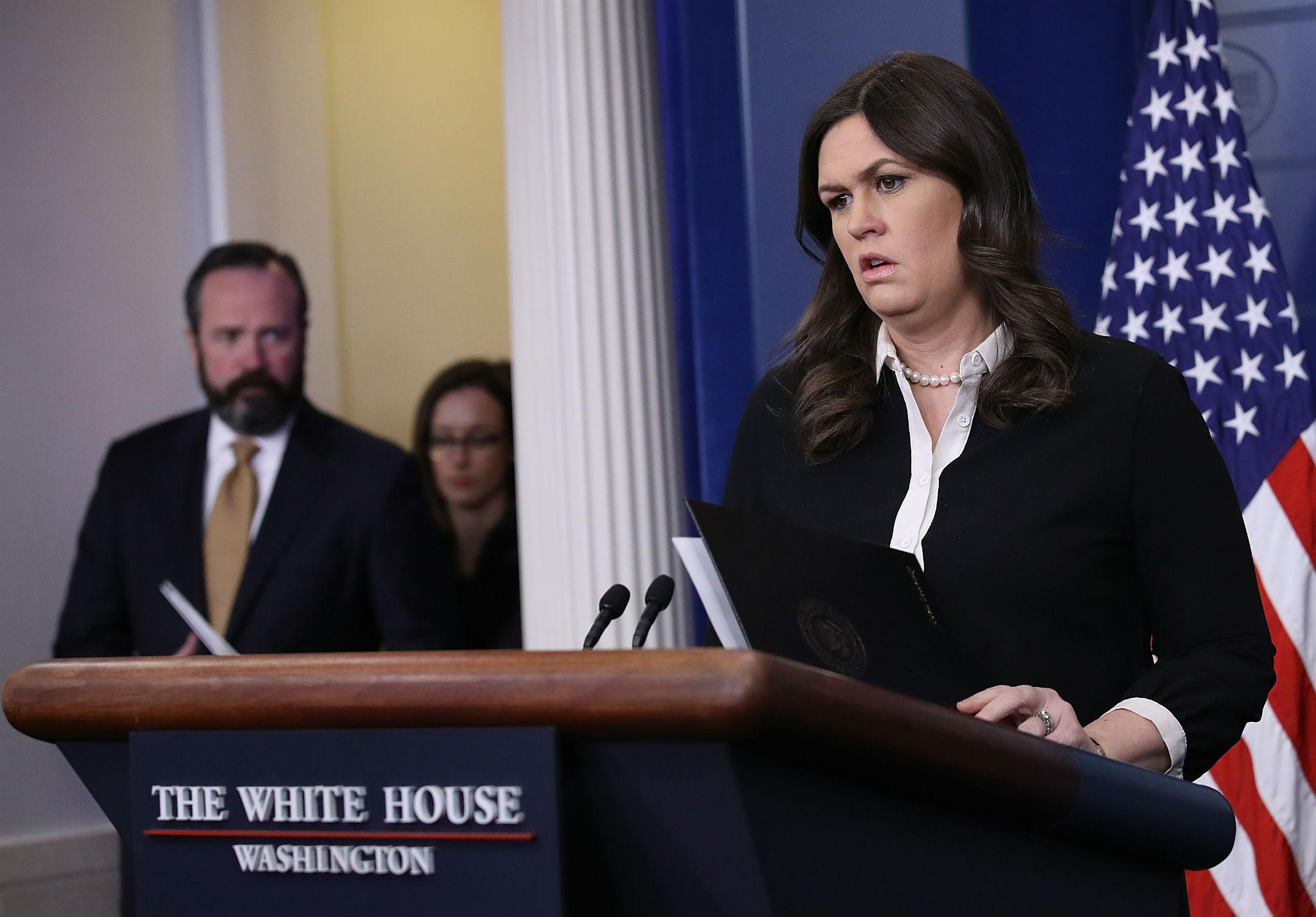 White House Press Secretary Sarah Sanders
