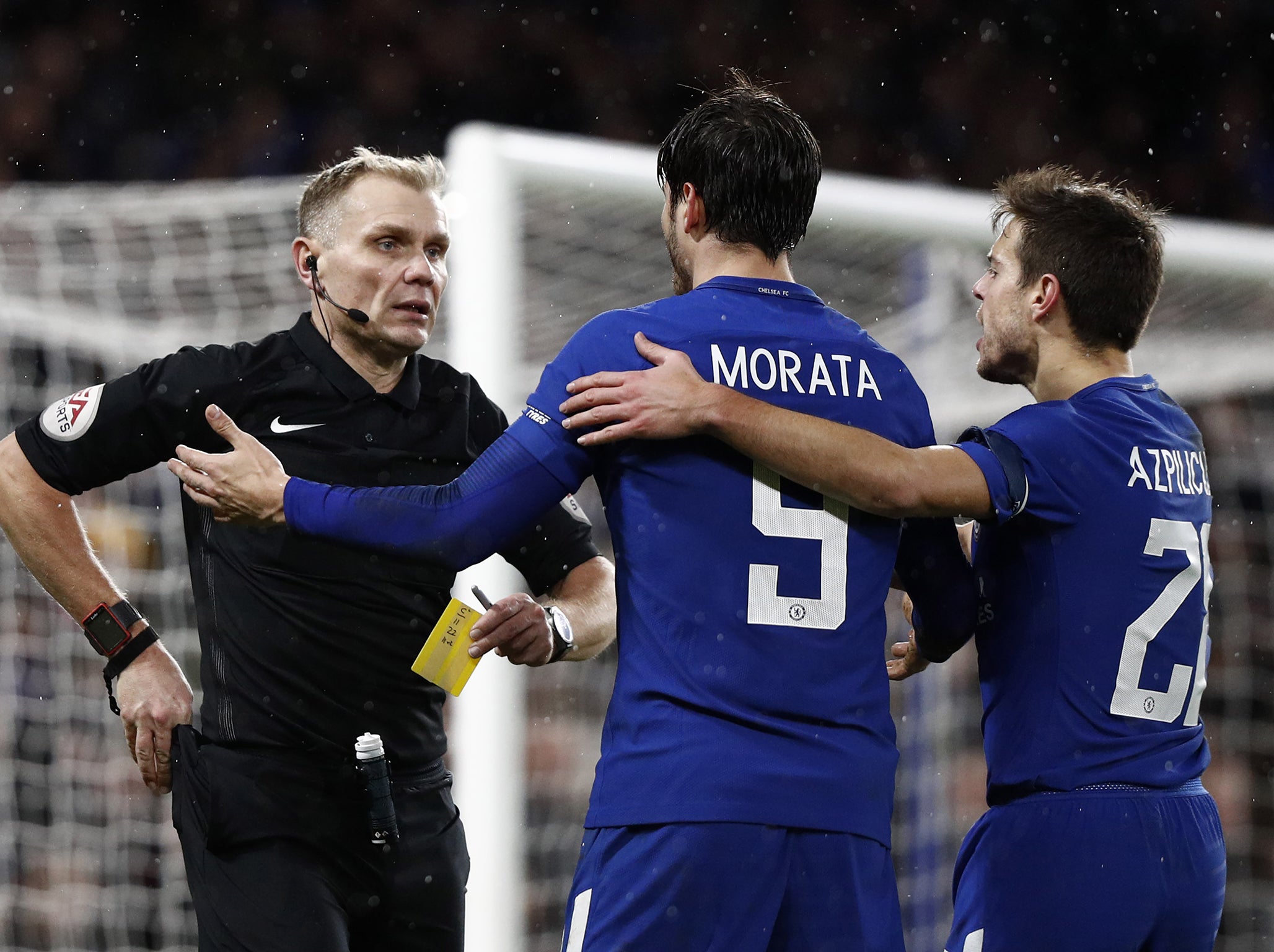 Morata missed the win over Brighton at the weekend through suspension