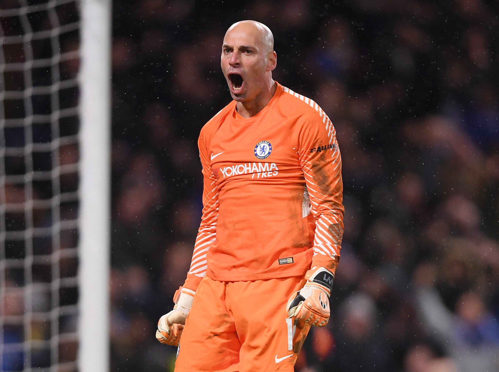 Willy Caballero survived Norwich's first penalty as Chelsea won the shootout