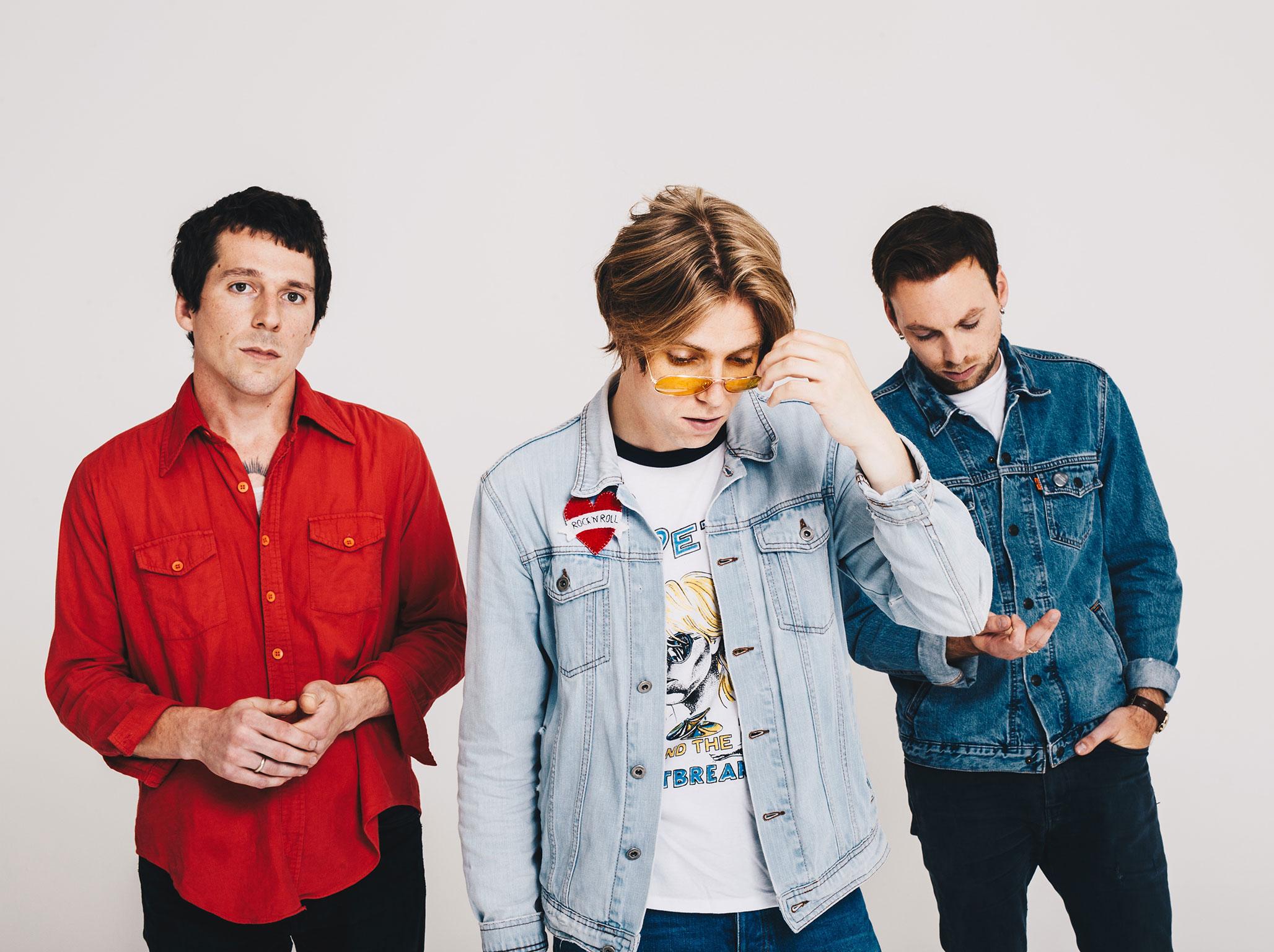 The Xcerts, from left to right, Jordan Smith