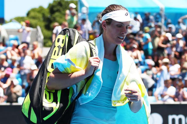 Konta blamed match fitness for the loss